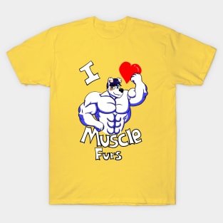 I Heart Muscle Furs T-Shirt